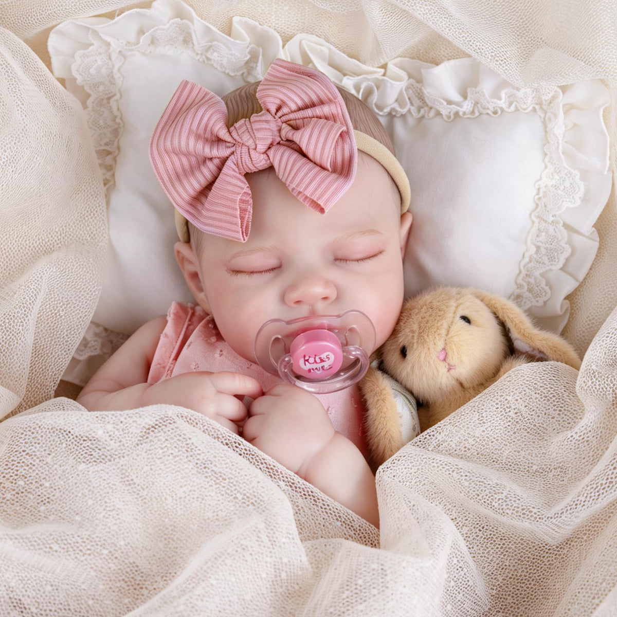 20-Inch Sleeping Newborn Girl Doll D434