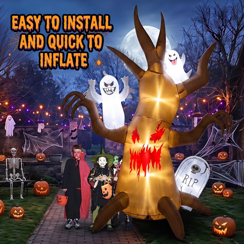 8FT Halloween Inflatable Tree Yard Decor E511458