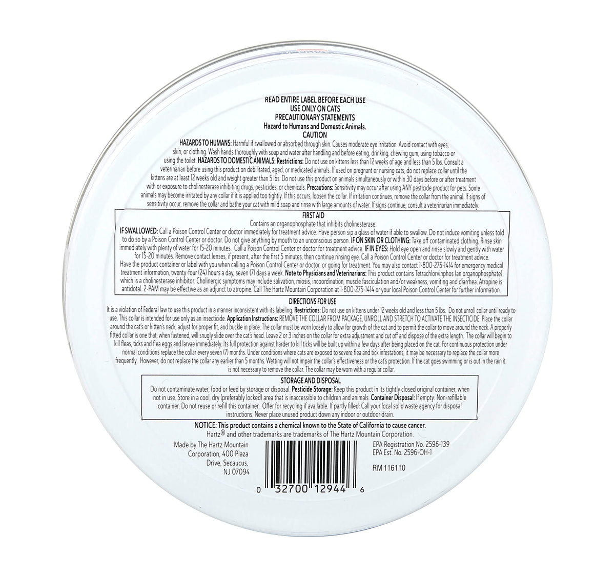Flea & Tick Collar for Cats & Kittens 2 Pack I1495