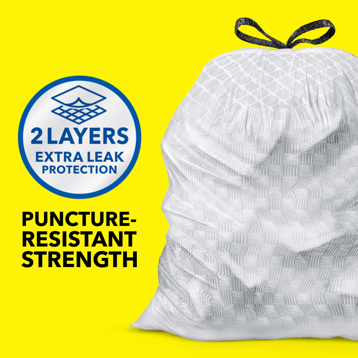 13 Gal Tall Trash Bags, 110 Ct V5713