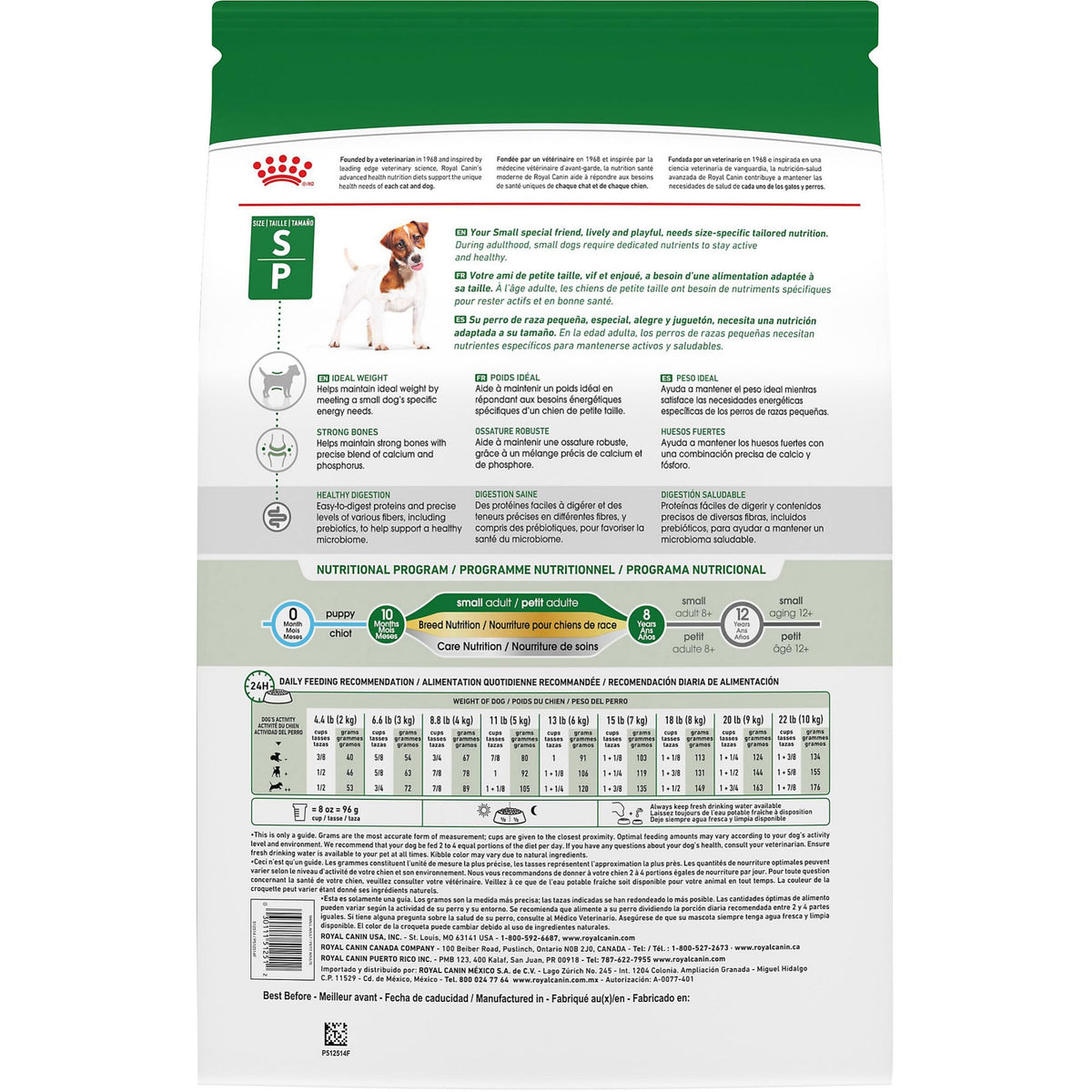 Small Breed Dry Dog Food 14 lb Bag Z11909