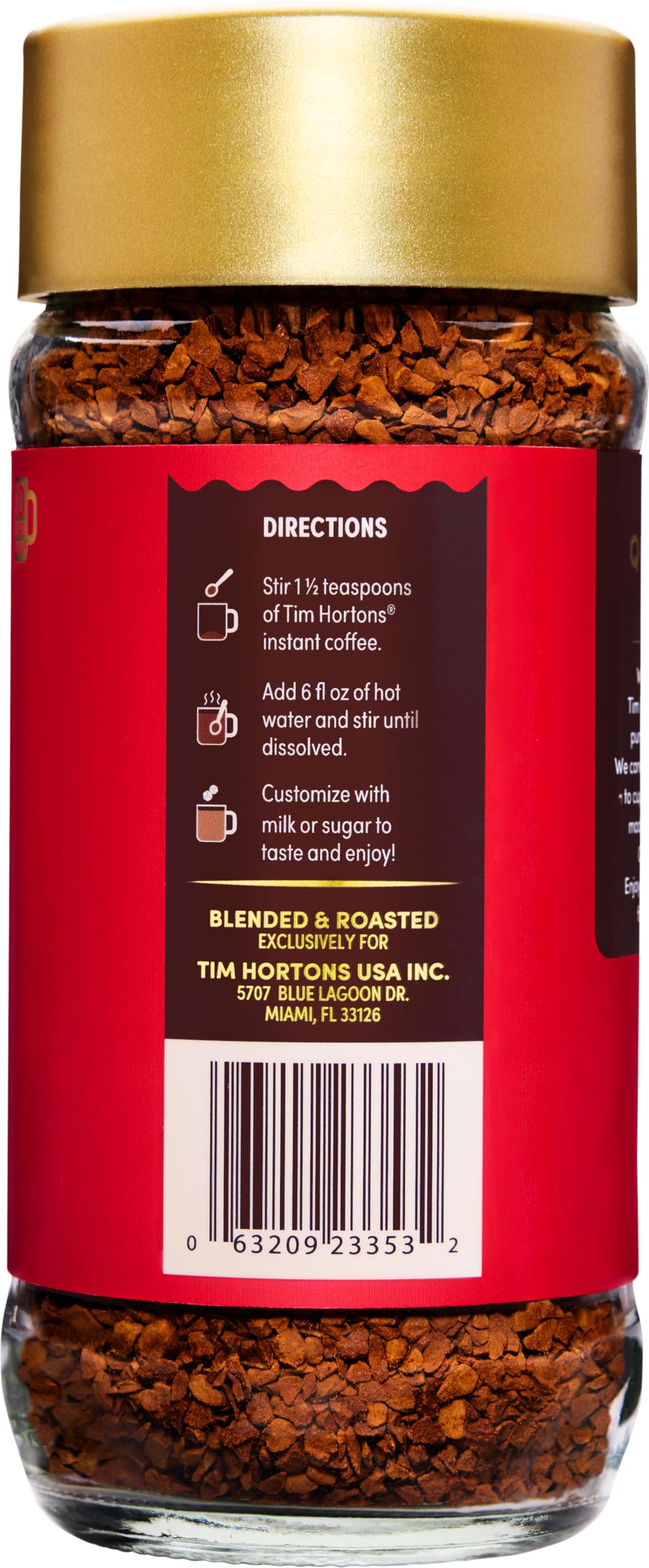 Dark Roast Instant Coffee 3.5oz Jar Q3022