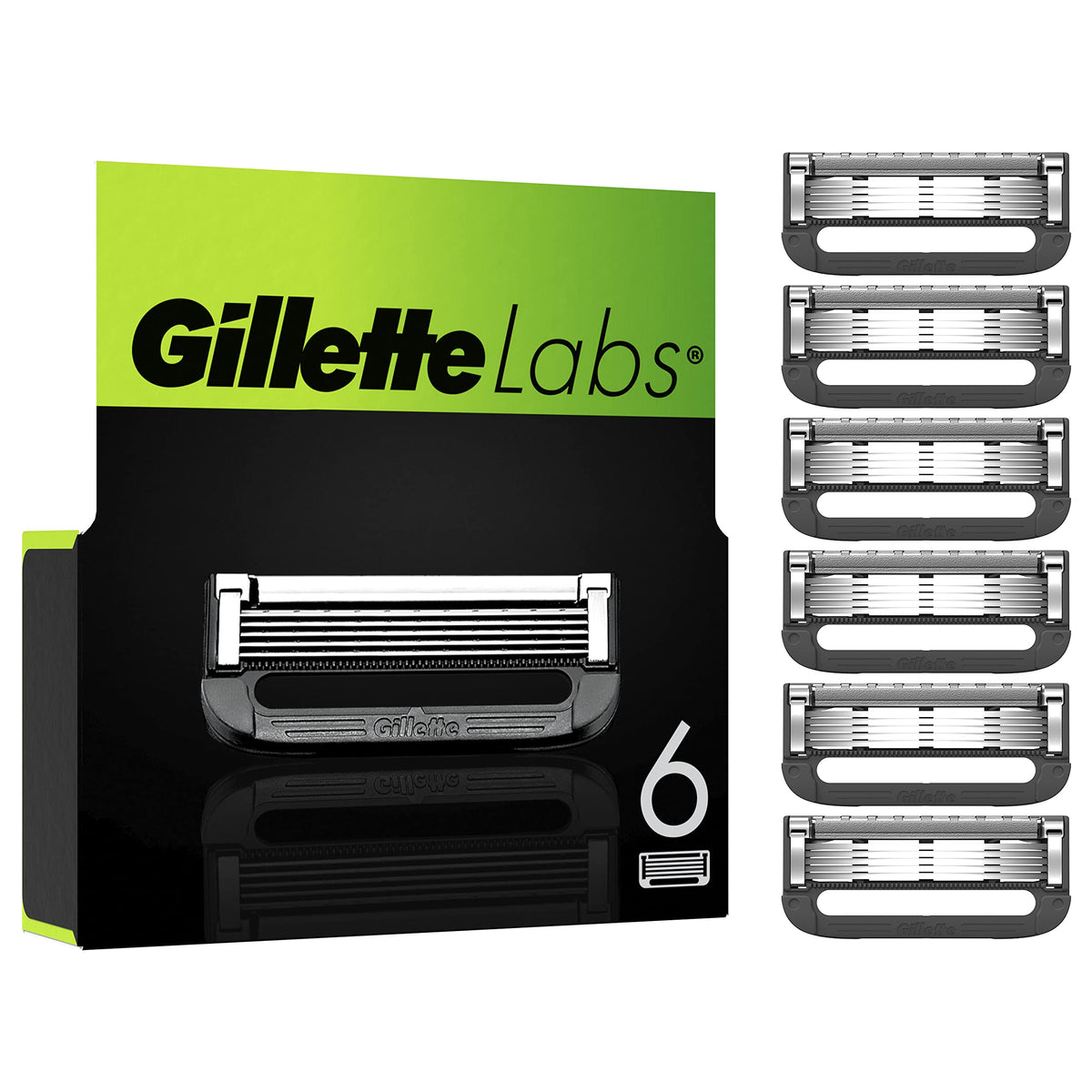 Razor Blades Men, Pack of 6 Razor Blade Refills T591398
