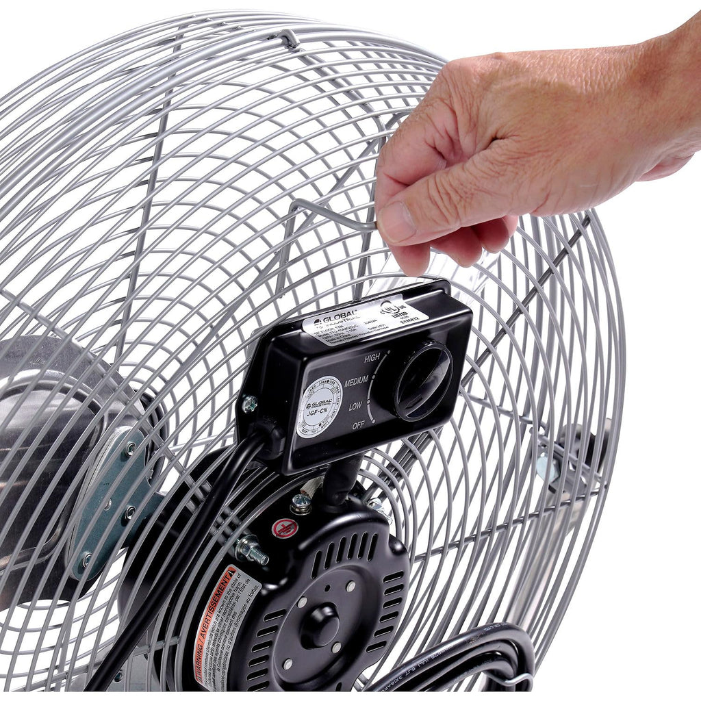 18" Industrial Floor Fan with Pivoting Head T881