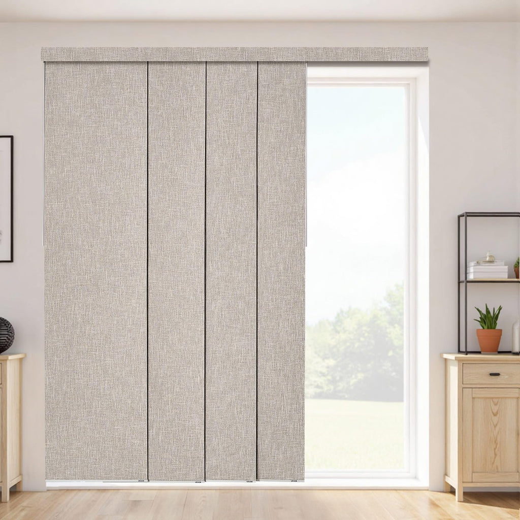 Brown Blackout Panel Track Blinds S8609