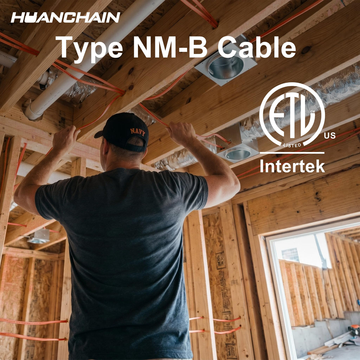 Orange 35FT Non-Metallic Sheathed Cable A12964