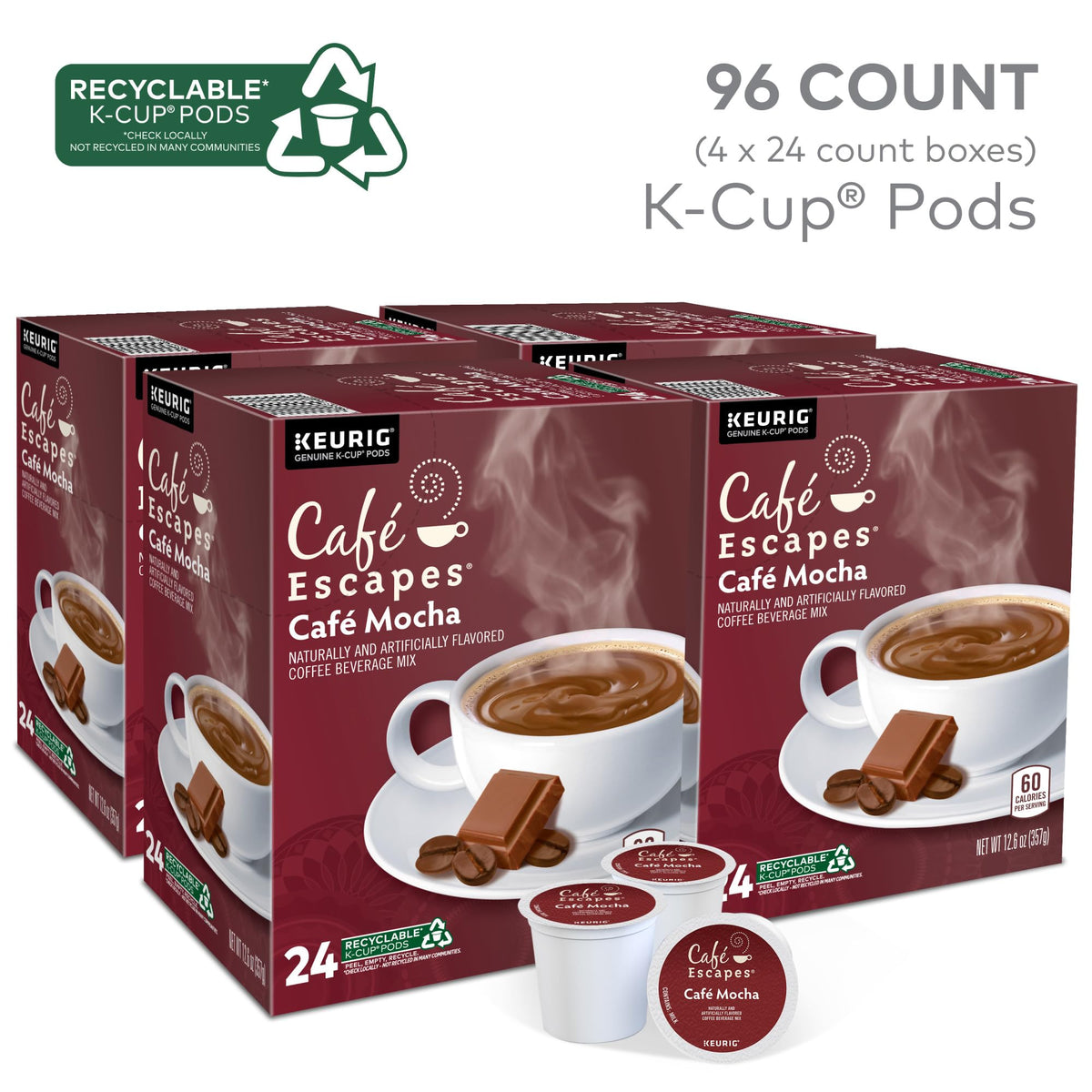 Cafe Mocha K-Cup Pods 96 Count J381