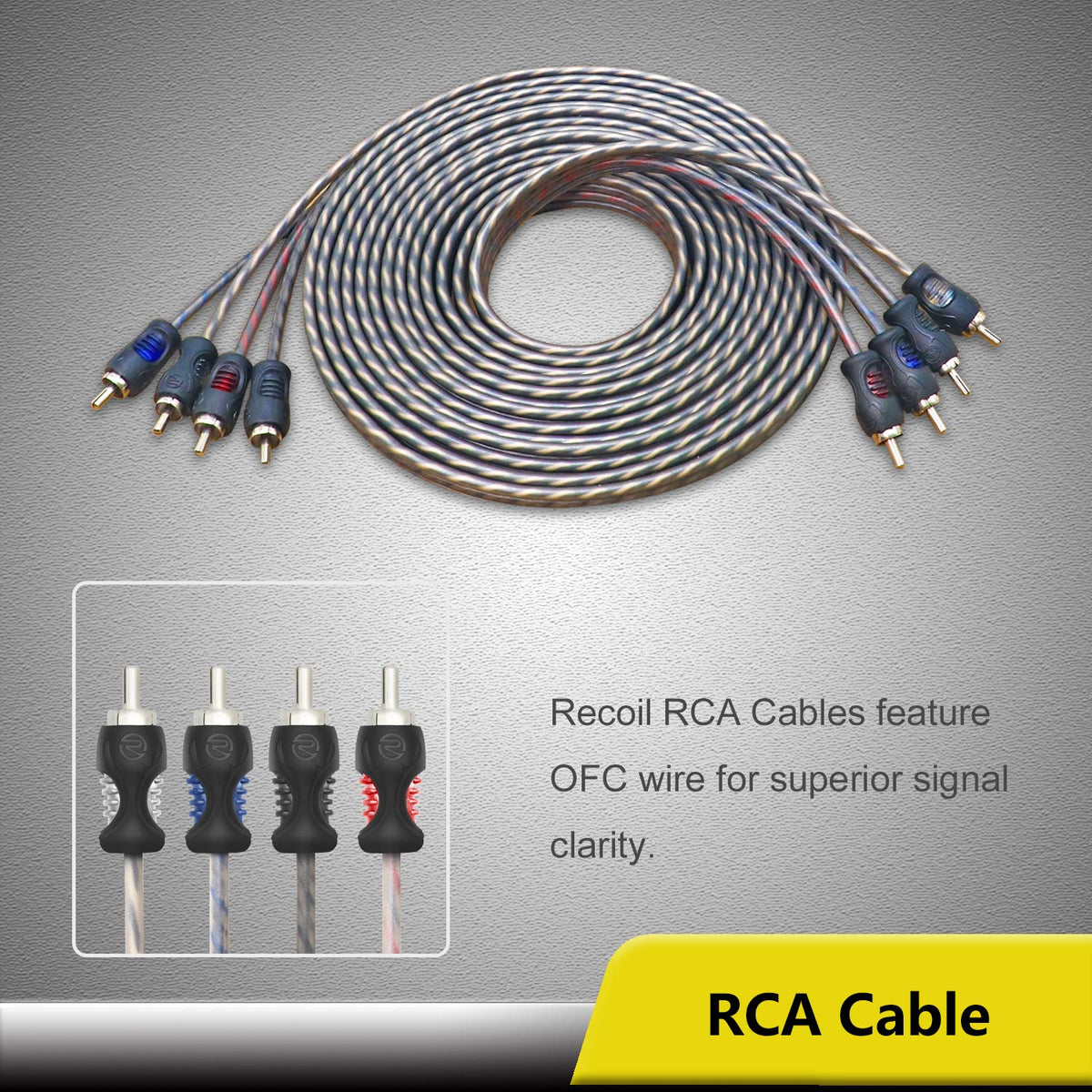 4 Gauge 4-Channel Amplifier Wiring Kit Q6335