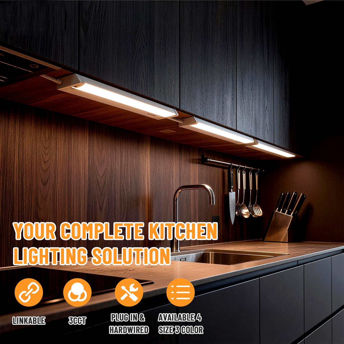 24" 4Pack Swivel Under Cabinet Lighting R2880