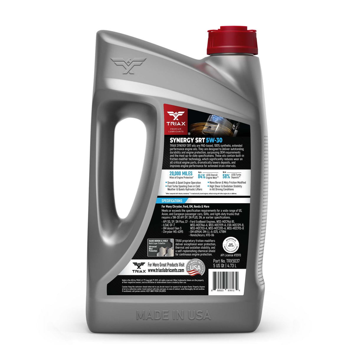 5W-30 Full Synthetic 5 Quart N208