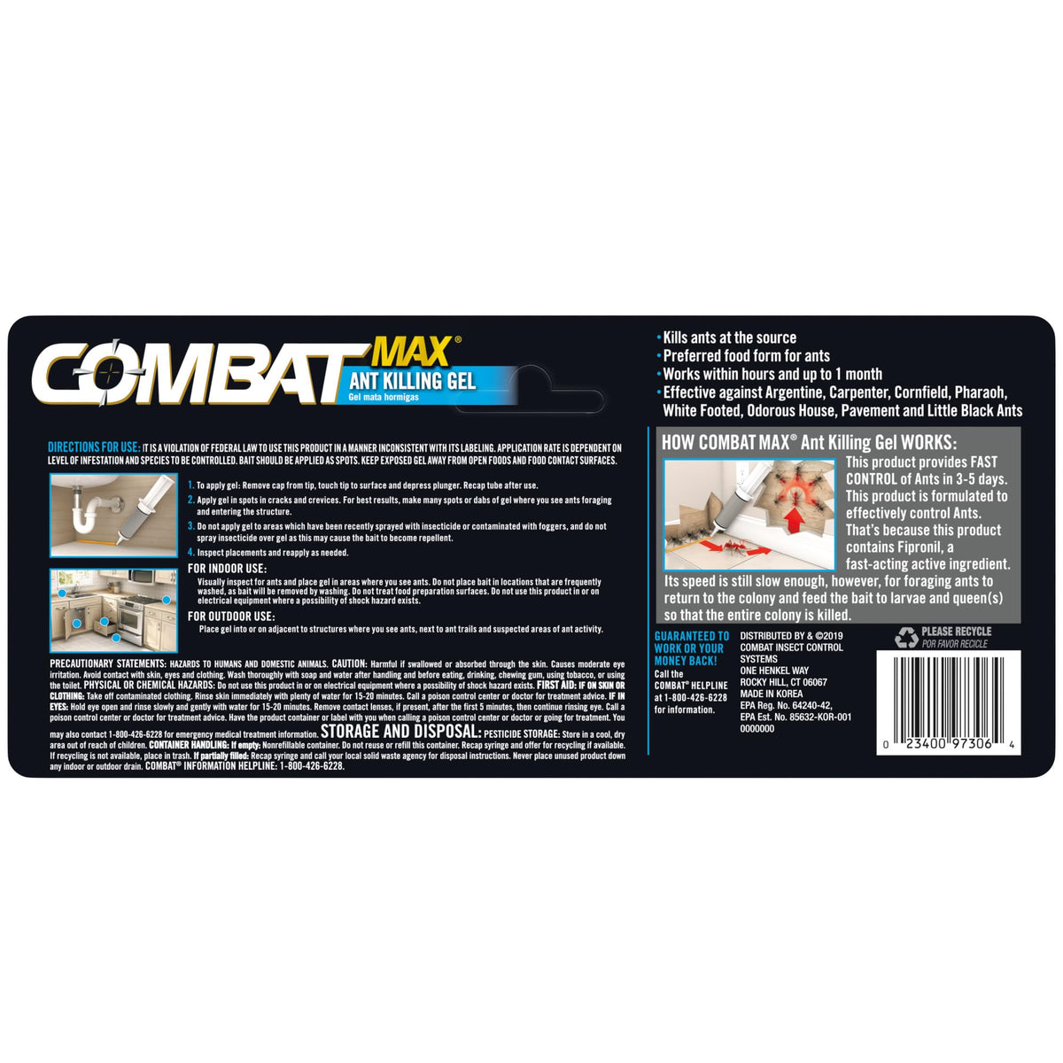 Combat Ant Killing Gel, 27 Gram J235077