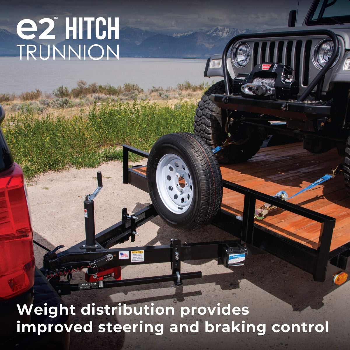 2-Point Sway Control Trunnion Hitch, 10,000 Lbs Trailer Weight Rating P5550