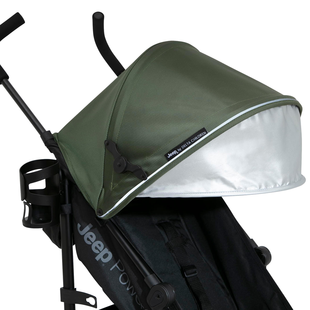 Lightweight Travel Stroller with Compact Fold, 3-Position Recline, Olive Green D65906