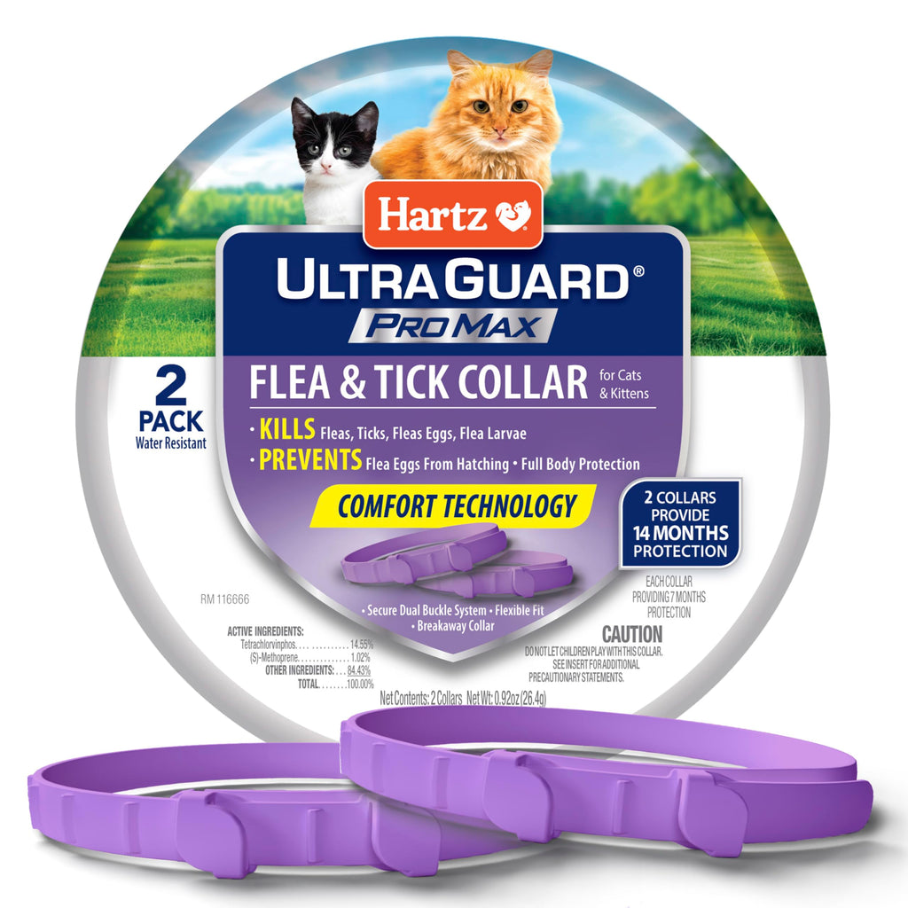 Flea & Tick Collar for Cats & Kittens 2 Pack I1495