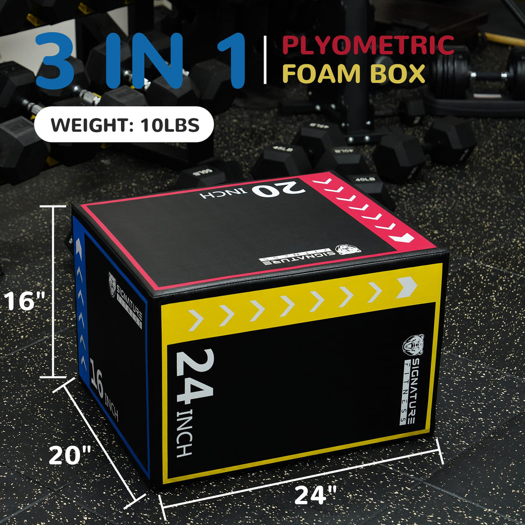 3-in-1 Plyometric Box with Anti Slip Surface S968