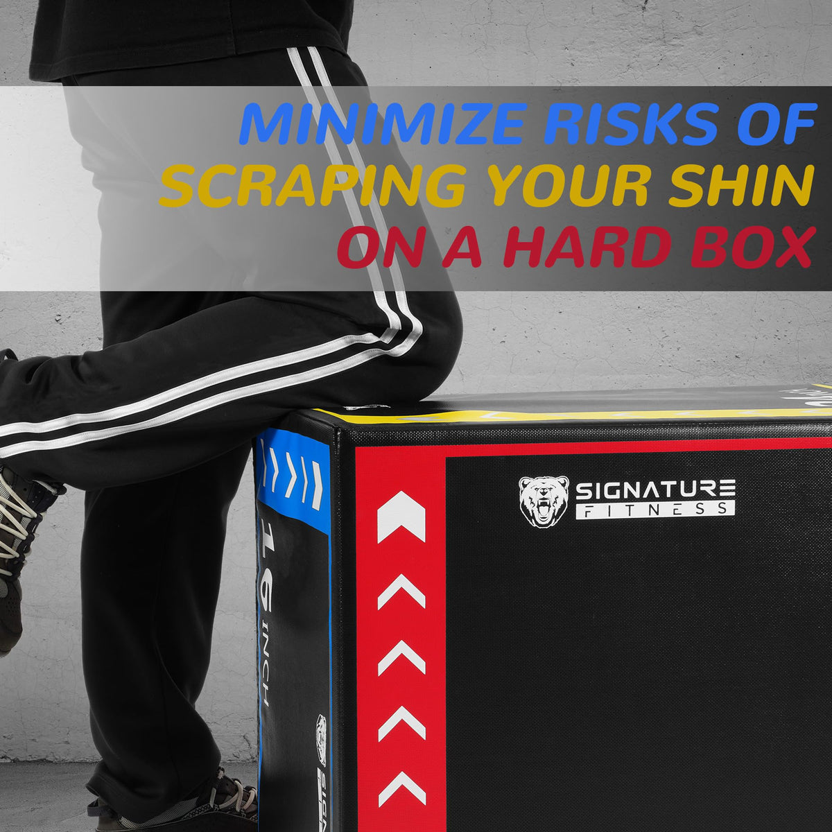 3-in-1 Plyometric Box with Anti Slip Surface S968