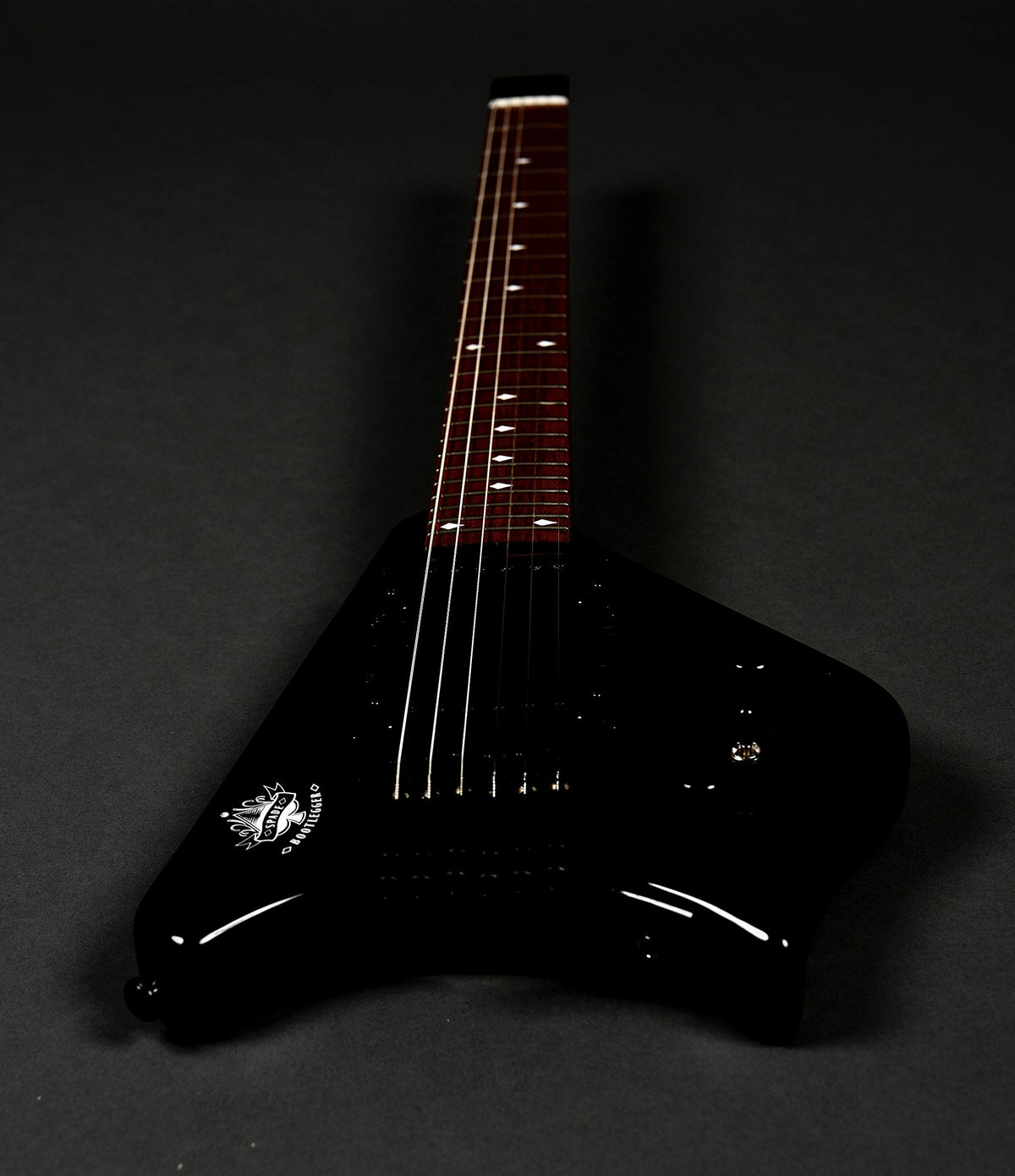 Headless Electric Travel Guitar with Hard Case G132