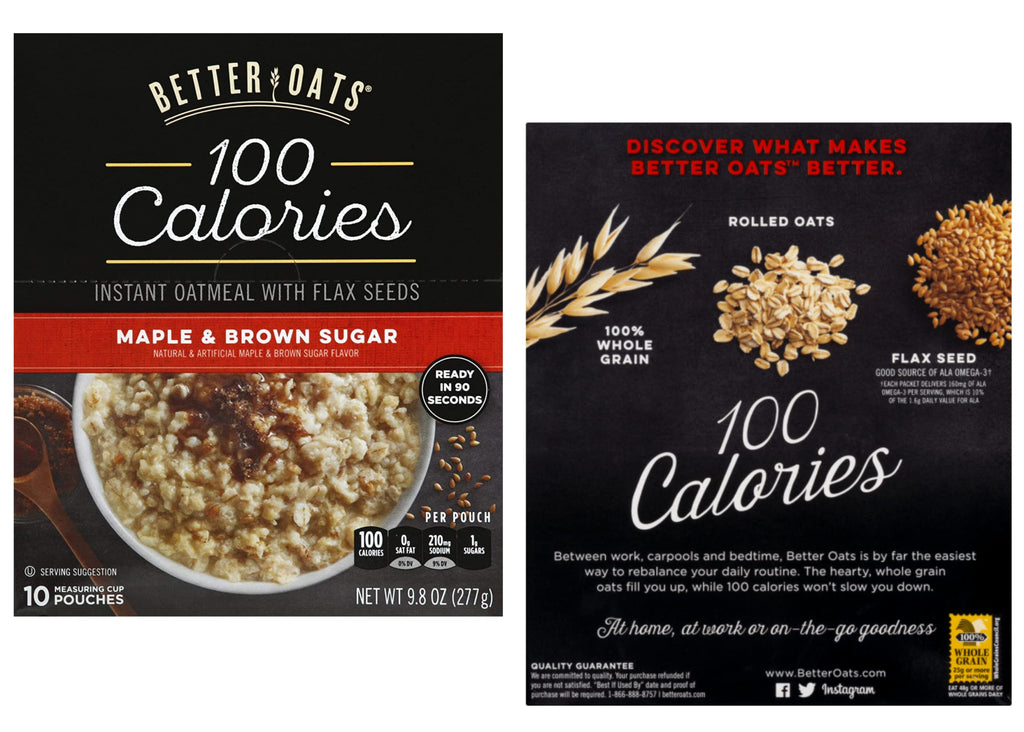 100 Calorie Instant Oatmeal Bundle with Flax Seed C8657