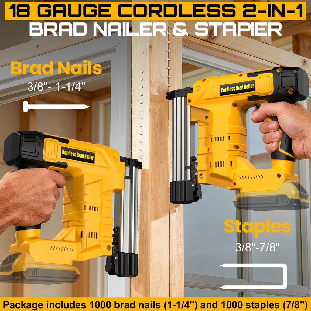 18 Gauge Cordless Brad Nailer & Staple Gun R747
