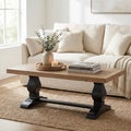 Solid Wood Coffee Table, Black and Driftwood I954087